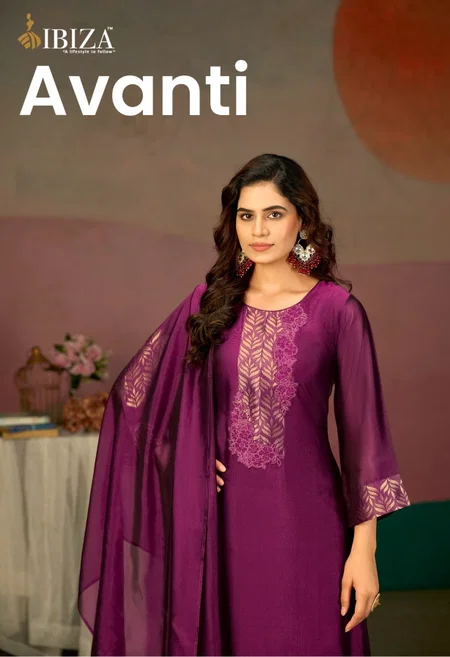 Avanti By Ibiza Banglory Silk Jacqaurd Surat Designer Salwar Suits Wholesale Market